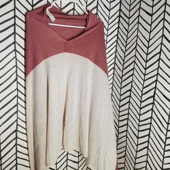 Lululemon Yin Poncho Heathered Cherry Tint Dune - Picture 2 of 8